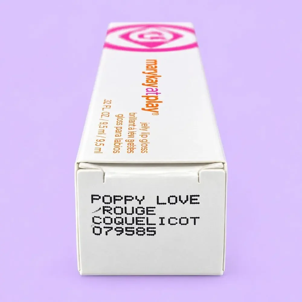 Mary Kay At Play Jelly Lip Gloss .32 fl oz Poppy Love 077368 New in Box